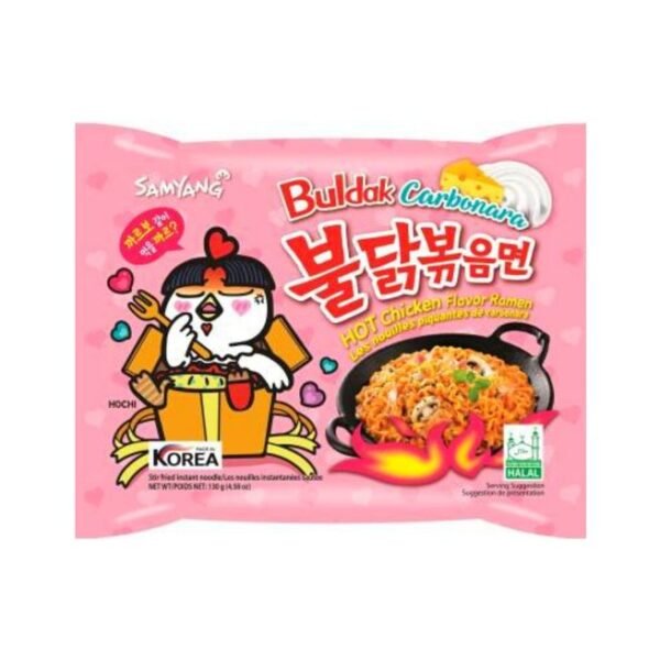 Samyang Hot Chicken Ramen Carbonara Noodles, 130g
